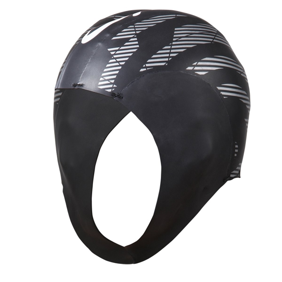 Orca Neopren Schwimmkappe schwarz/grau_Bild