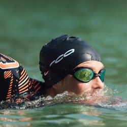 Schwimmbrille aus Schwimmshop zur Orientierung im Freiwasser